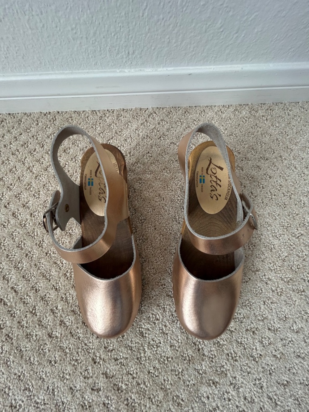 Lotta from Stockholm pink low wood clog sz 38 - Picture 2 of 6